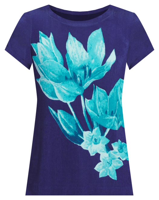 Travelers  Wildflower Cap-Sleeved Top