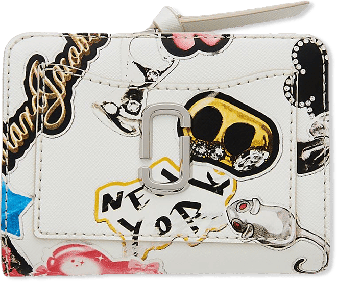 MARC JACOBS The Sticker Utility Snapshot Mini Compact Wallet