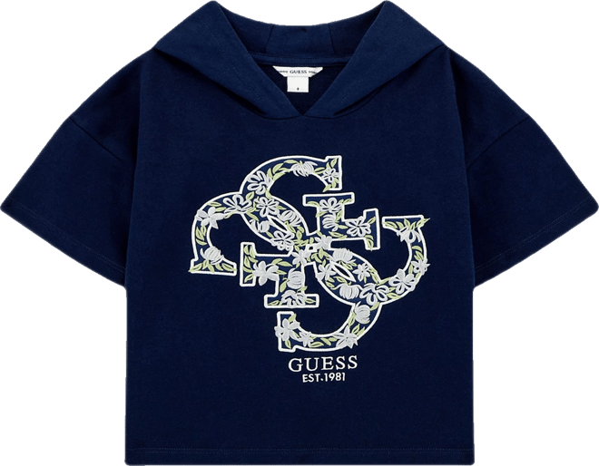 Big Girls Hooded Short Sleeve Active Top