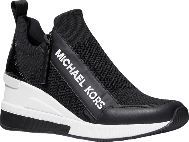 Michael Kors Willis Knit Trainer Wedge Sneakers - Macy's