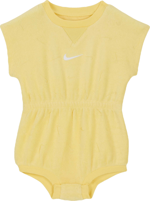 Nike Essentials Baby (0-9M) Jacquard Towel Terry Romper