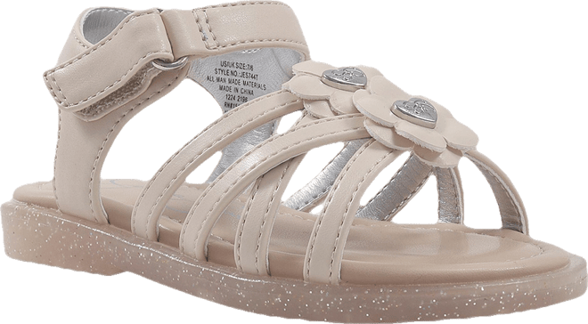 Little and Big Girls Georgie Alessa Almond-Toe Sandal
