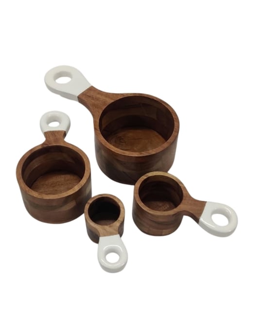 Wood Plus Collection 4-Piece Measuring Cups