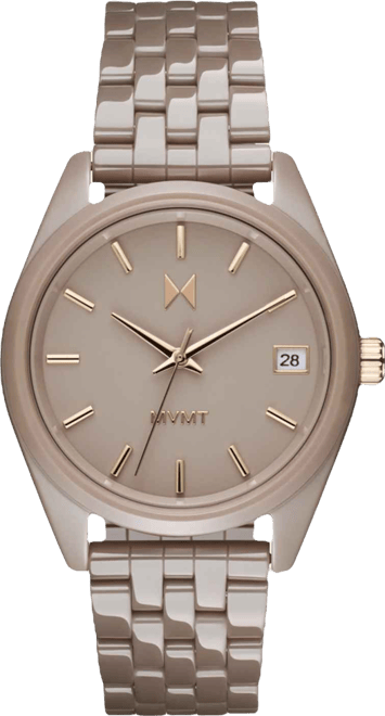 Women's Rise Boyfriend Taupe Ceramic Bracelet Watch, 36mm