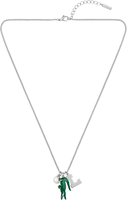 Gold-Tone Umpire Green Crocodile Pendant Necklace, 23-2/3" + x" extender