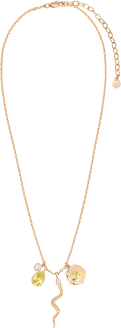 Serpentina Snake Inspired Charm Necklace