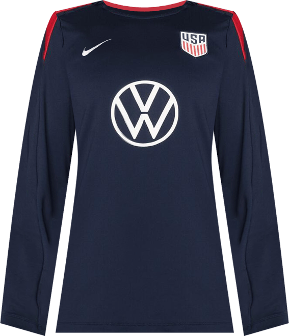 Women's Navy Usmnt 2024 Strike Performance Long Sleeve Top