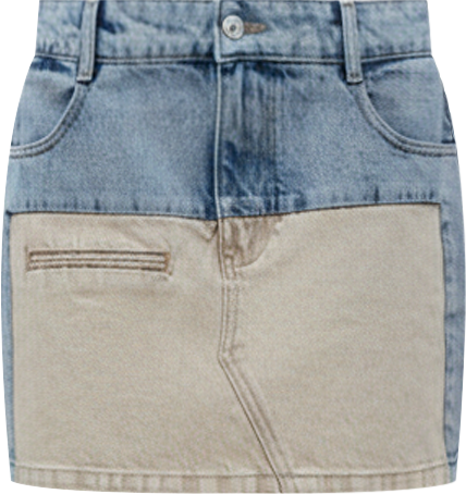 Women's Washed Mini Denim Skirt