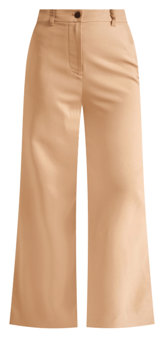 Wide Leg Suit Pant in Camel