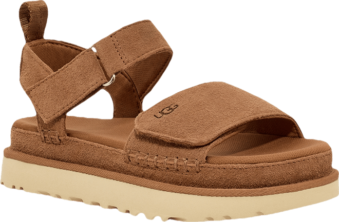 UGG® Women's Goldenstar Flat Platform Lug-Sole Sandals - Macy's