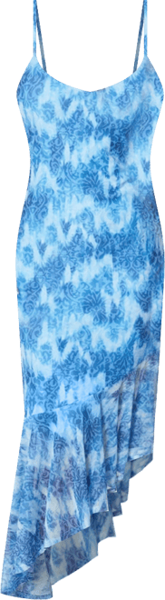 Women's Cascade High Low Mesh Dress