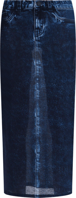 Women's Denim-effect skirt