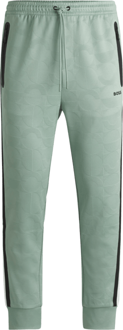 Boss by  Men's Jacquard-Woven Relaxed-Fit Tracksuit Bottoms