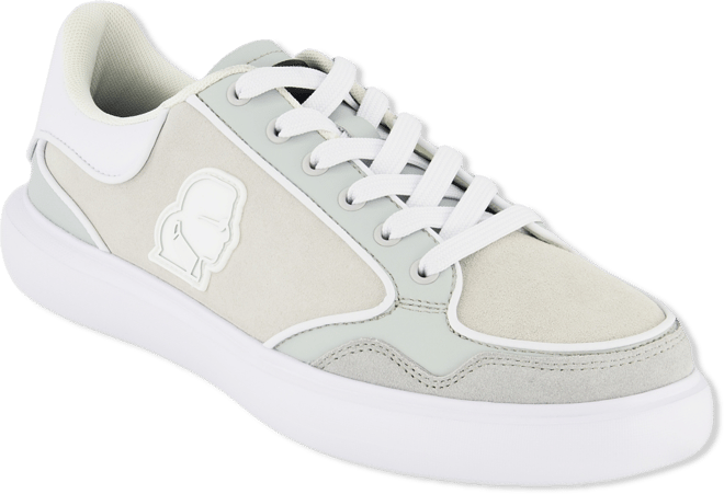 Men's Side Patch Court Lace Up Sneakers