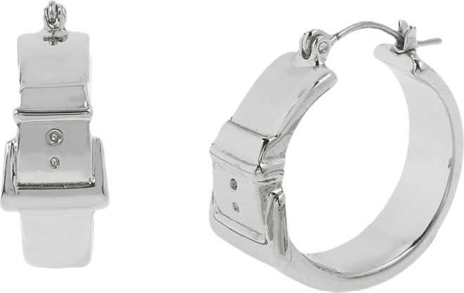 Belt Buckle Hoop Earrings