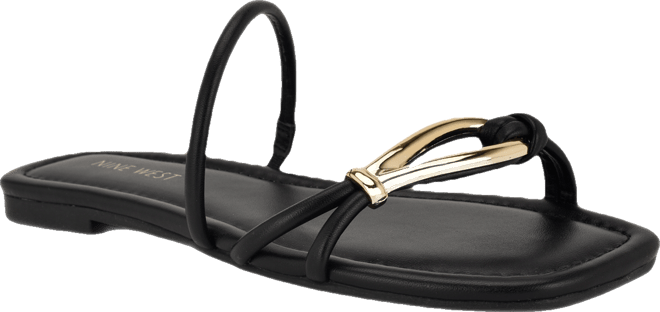 【NINE WEST】Tigra フラット サンダル Tigra Flat Slide Sandals – Nine West