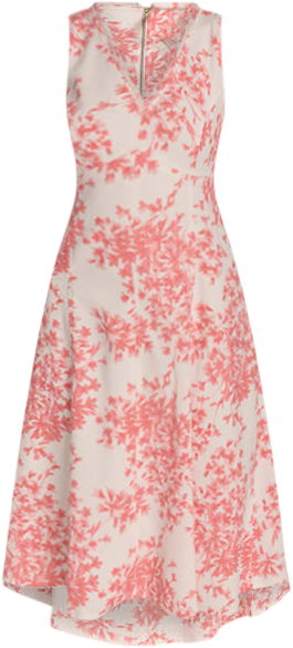 Tommy Hilfiger Women's Sleeveless V-Neck Hopsack Fit and Flare