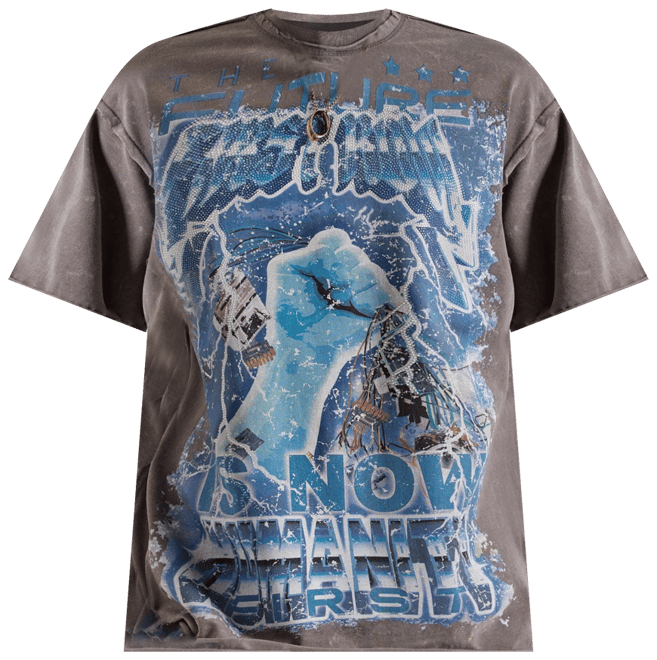 First Row The Future Rhinestone Tee