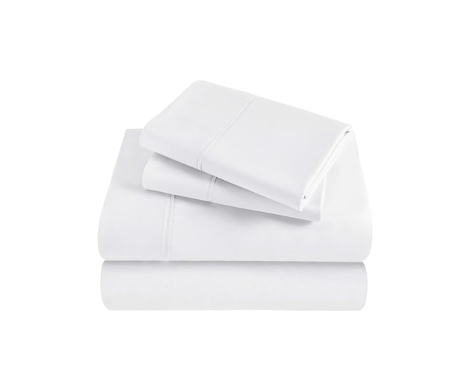 Modal From Beechwood 300 Thread Count Lightweight Cooling Solid Extra Deep Pocket Bed Sheet Set, King