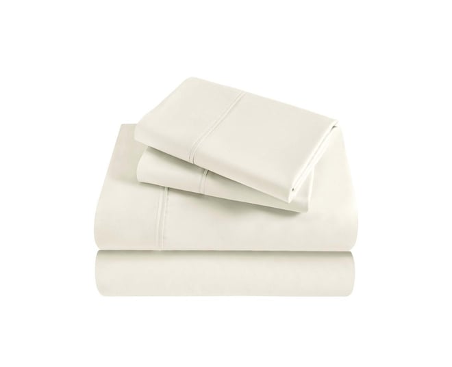Modal From Beechwood 300 Thread Count Lightweight Cooling Solid Extra Deep Pocket Bed Sheet Set, King
