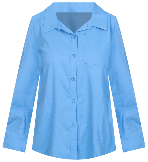 Reel Legends Womens Performance Mariner Long Sleeve Top