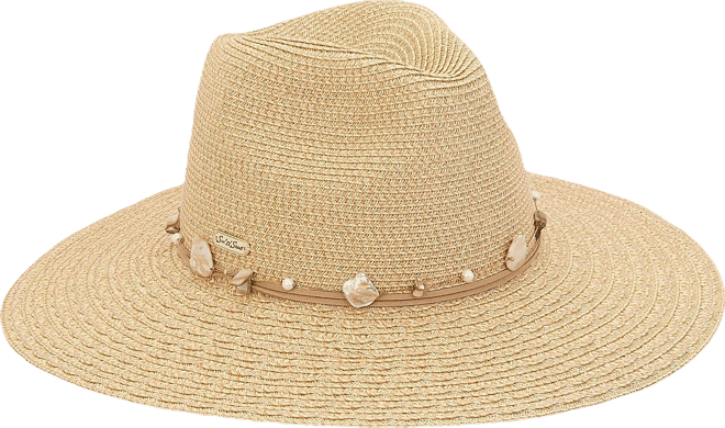 Sun N' Sand Womens Paperbraid Safari 4 in. Brim Hat