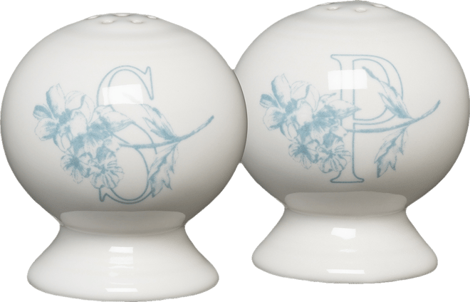Botanical Floral Salt & Pepper Shaker Set