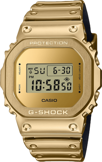 Men's Gold-Tone Silicone Watch, 43.2mm