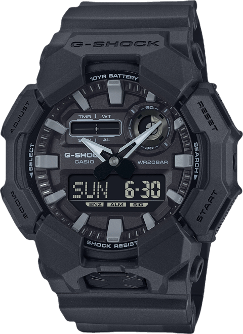 Men's Black Resin Watch, 51.9mm