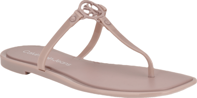Women's Edhen Logo T-Strap Flat Jelly Sandals