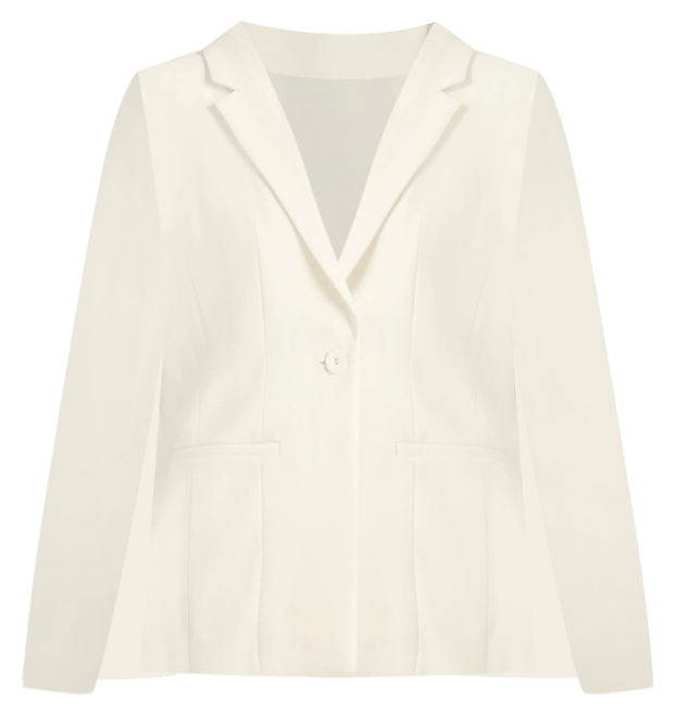 Vanessa Crepe Cape Jacket in Cream