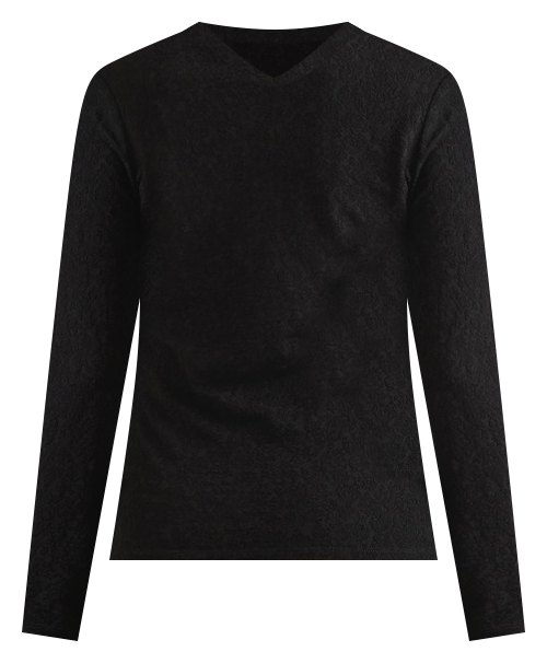 Bromley Textured Top in Black