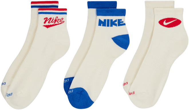 Nike Everyday Plus Calcetines al tobillo (3 pares)