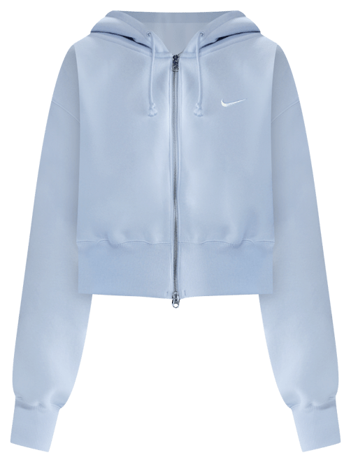 Nike Sportswear Phoenix Fleece Sudadera con gorro holgada cropped de cierre completo para mujer