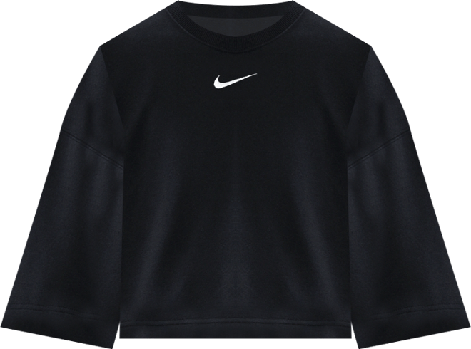 Nike Sportswear Phoenix Fleece Playera de manga corta de French Terry holgada cropped para mujer