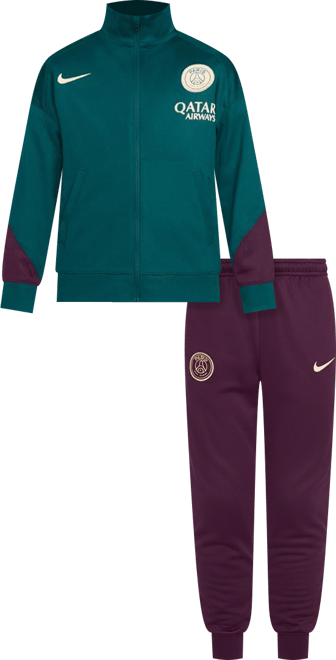 Preschool Teal/Burgundy Paris Saint-Germain 2024/25 Strike Full-Zip Track Suit