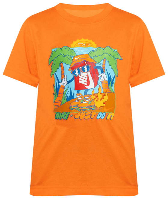 Nike Little Kids' Boxy Palm Tree T-Shirt