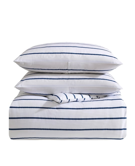 Brenton Stripe Percale 3-Pc. Duvet Cover Set, King