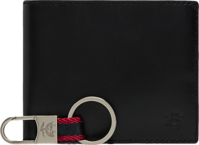 B by  Men's Wallet Kc Box Leather Wallet with Change Purse