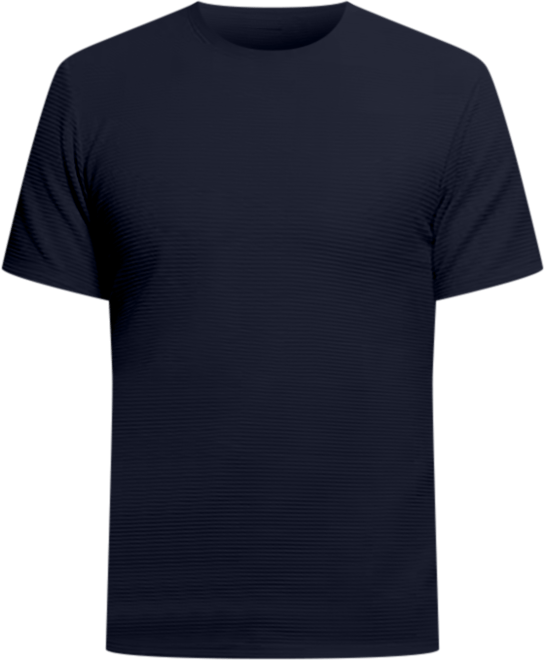 Men's Relaxed Fit Linear Textured Short Sleeve Crewneck T-Shirt