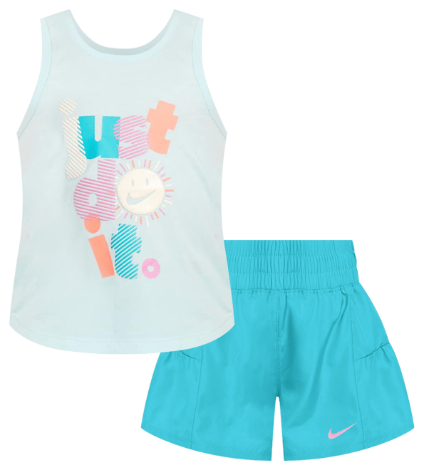 Nike Dri-FIT Sunny Swoosh Little Kids' Tank and Shorts Set