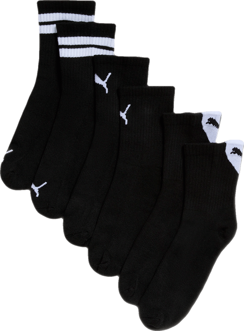 PUMA Women's Half-Terry Low Crew Socks (3 Pairs)
