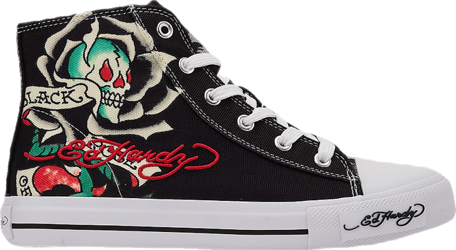 Ed Hardy スカルデザインブーツ Ed Hardy Skull Hi Grade-School – DTLR