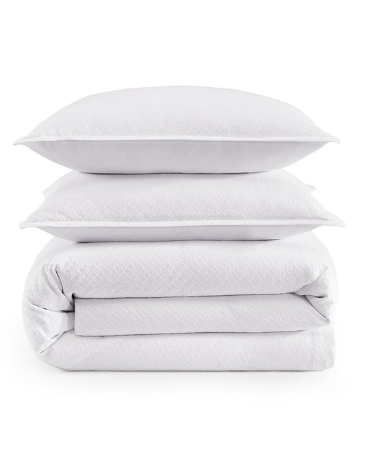 Monogram Matelasse 3-Pc. Duvet Cover Set, King