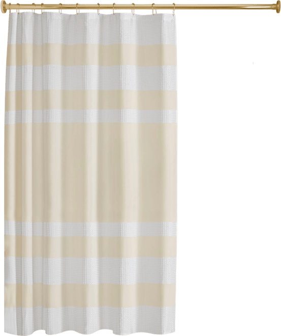 Spa Waffle 3M-Scotchgard Shower Curtain, 72" x 72"