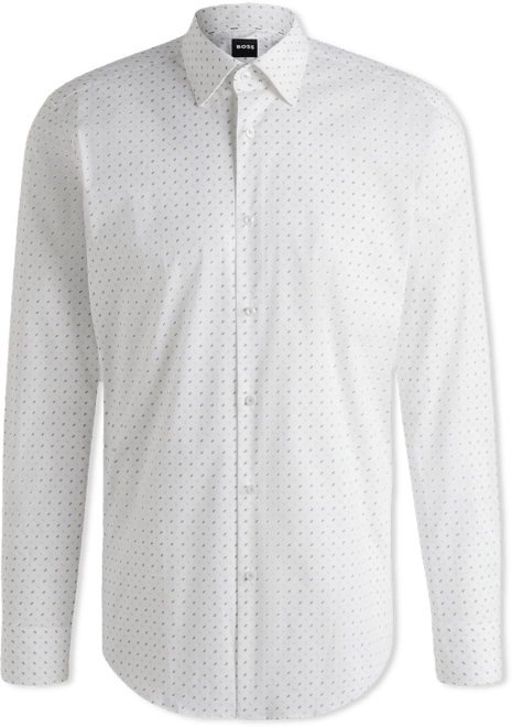 Boss by  Men's Stretch-Cotton Regular-fit Dress Shirt