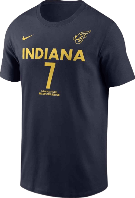 Men's and Women's Aliyah Boston Navy Indiana Fever Explorer Edition Name Number T-Shirt