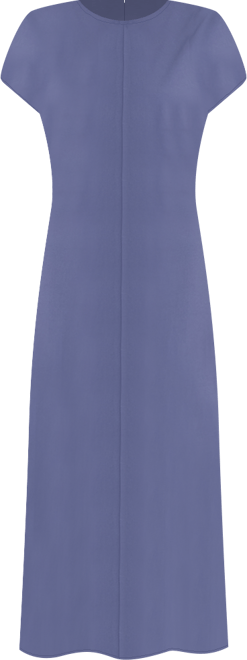 Women's Draped Dolman-Sleeve Midi Dress