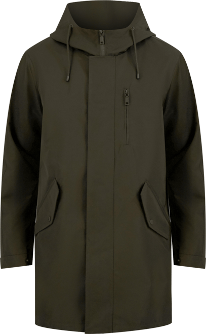 Men's Luxe Twill Duffle Transitional Coat