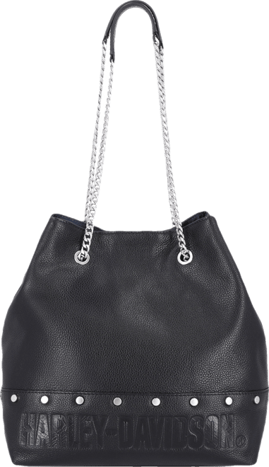 Flat Stud Bucket Chain Bag